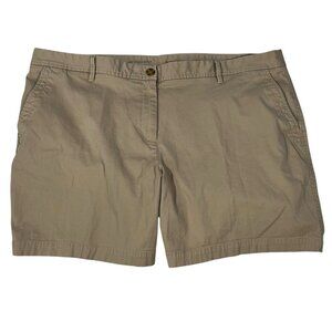 Talbots Relaxed chino plain front shorts women's 18W